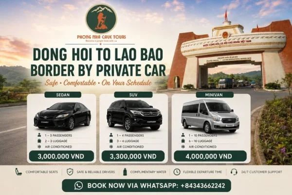 Dong Hoi To Phong Nha By Car - Phong Nha Cave Tours